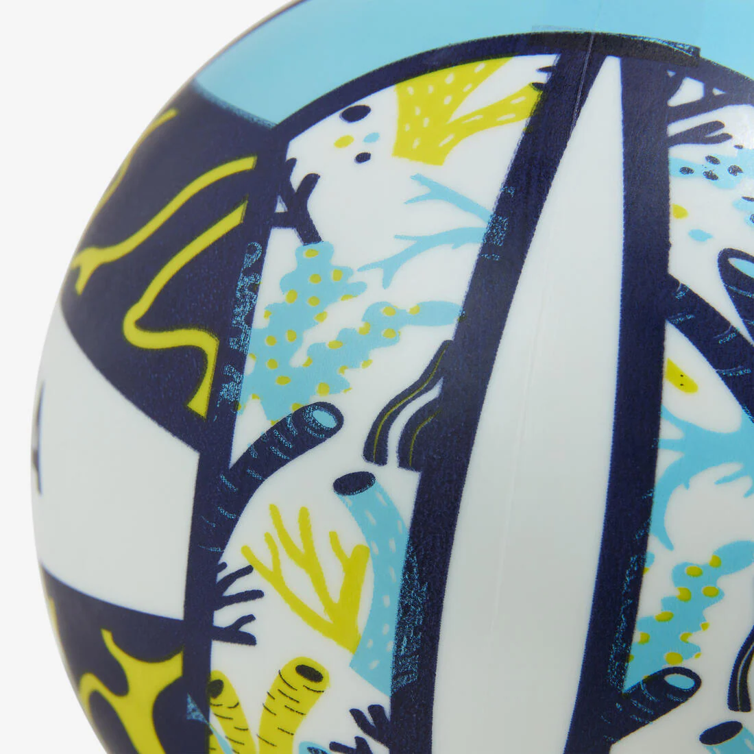 Ballon de plage taille 3 - BV100 Fun bleu jaune - Image 3