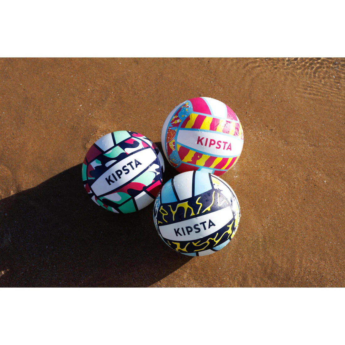 Ballon de plage taille 3 - BV100 Fun bleu jaune - Image 4