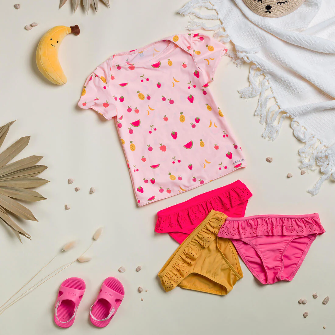 Bas de maillot de bain  bébé corail - Image 5