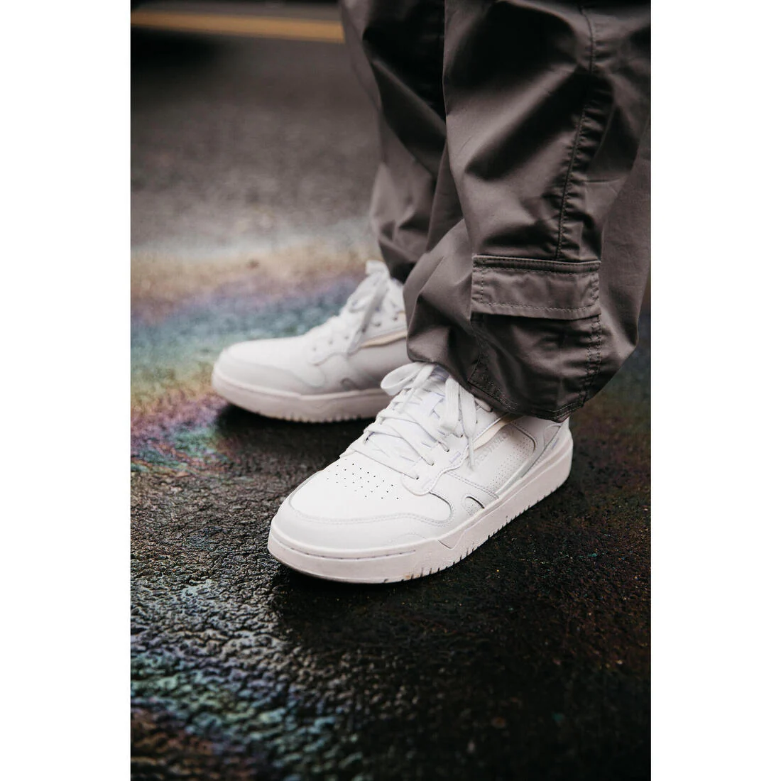 Baskets en cuir CJ80 homme blanche - Image 9