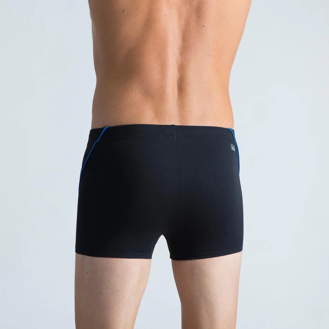 Boxer de bain natation homme - boxer 100 plus - noir bleu - Image 3