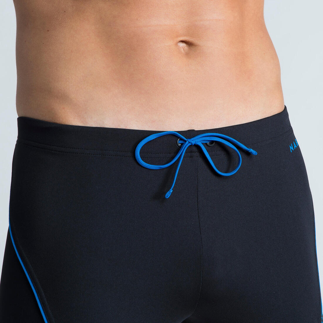 Boxer de bain natation homme - boxer 100 plus - noir bleu - Image 4