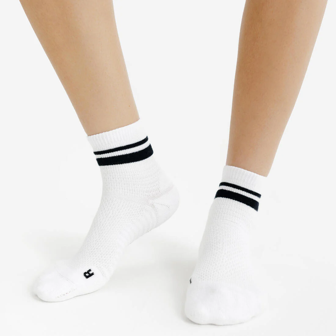 Chaussettes cheville, noir et blanc, lot de 3 - Image 6