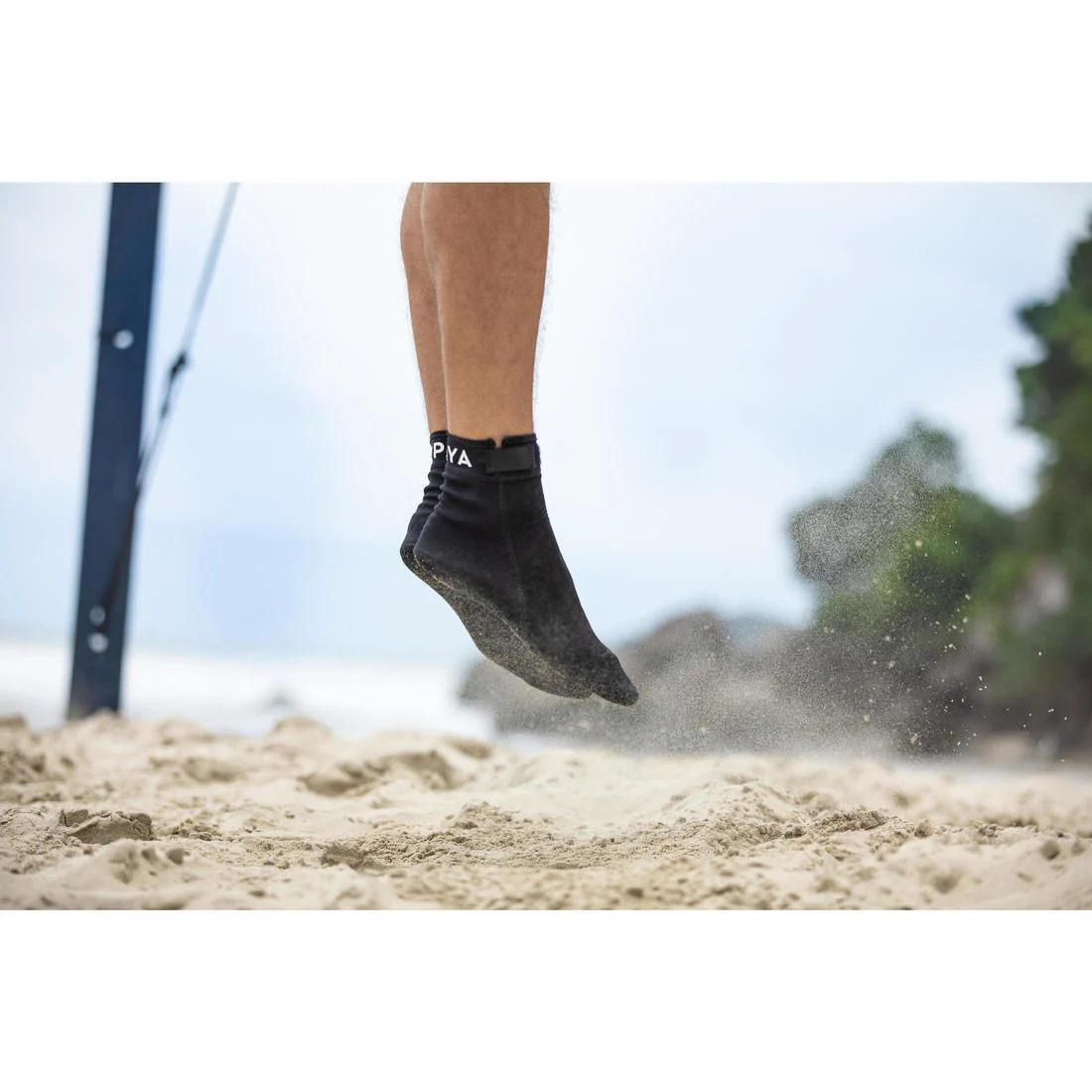 Chaussettes de beach-volley adulte BVSocks500 noires - Image 10