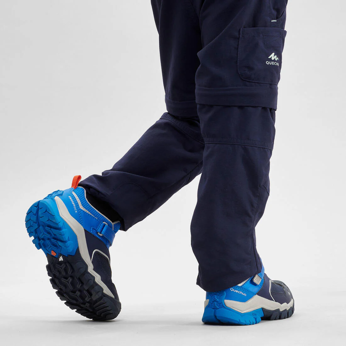 Chaussures basses de randonnée montagne  enfant Crossrock Bleues 24-34 - Image 5