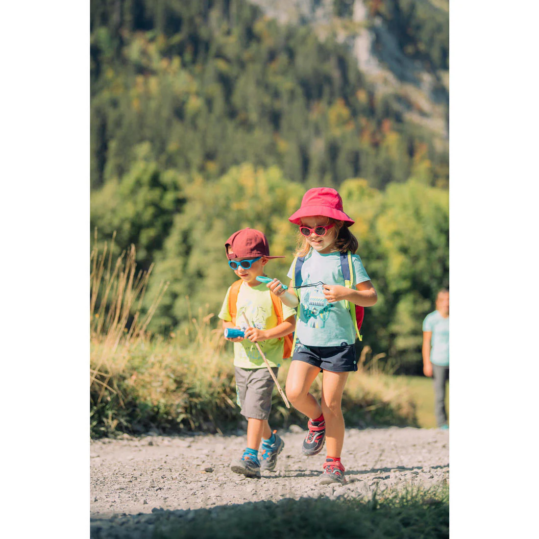 Chaussures basses de randonnée montagne  enfant Crossrock Bleues 24-34 - Image 8