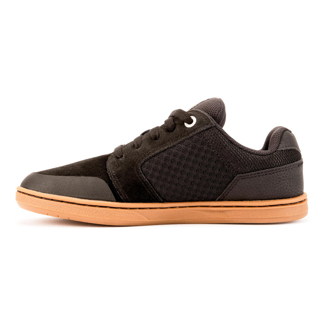 Chaussures basses de skateboard pour enfant CRUSH 500 grise et noire - Image 3