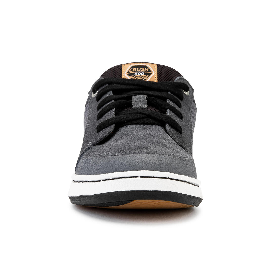 Chaussures basses de skateboard pour enfant CRUSH 500 grise et noire - Image 8