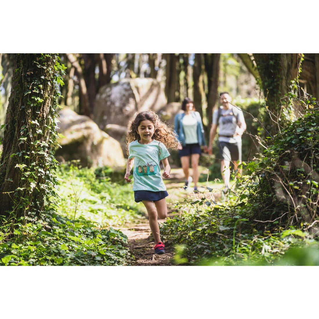 Chaussures de randonnée à scratch 24 au 34 enfant, NH100 rose - Image 7