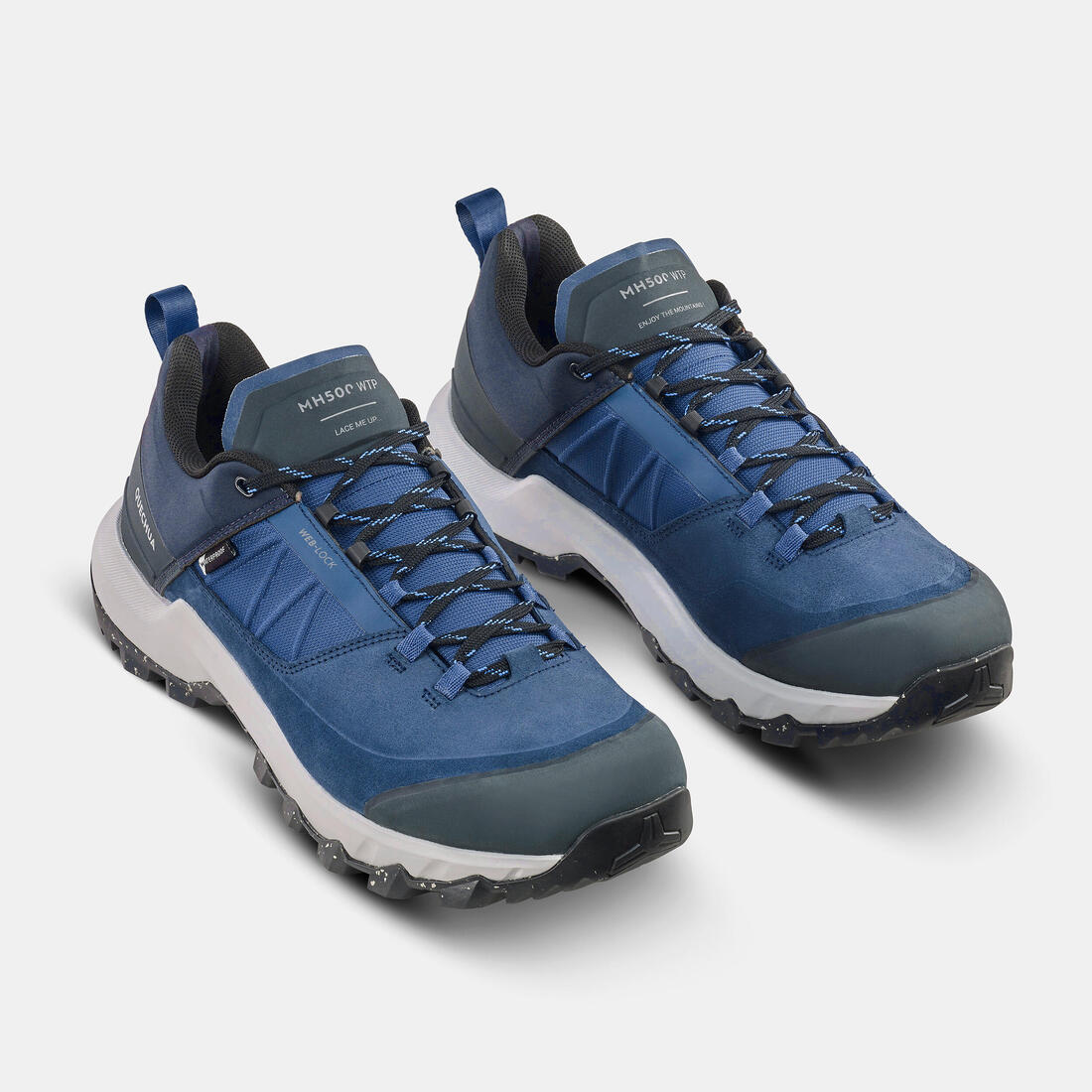 Chaussures de randonnée montagne imperméables, homme MH500 bleues - Image 10