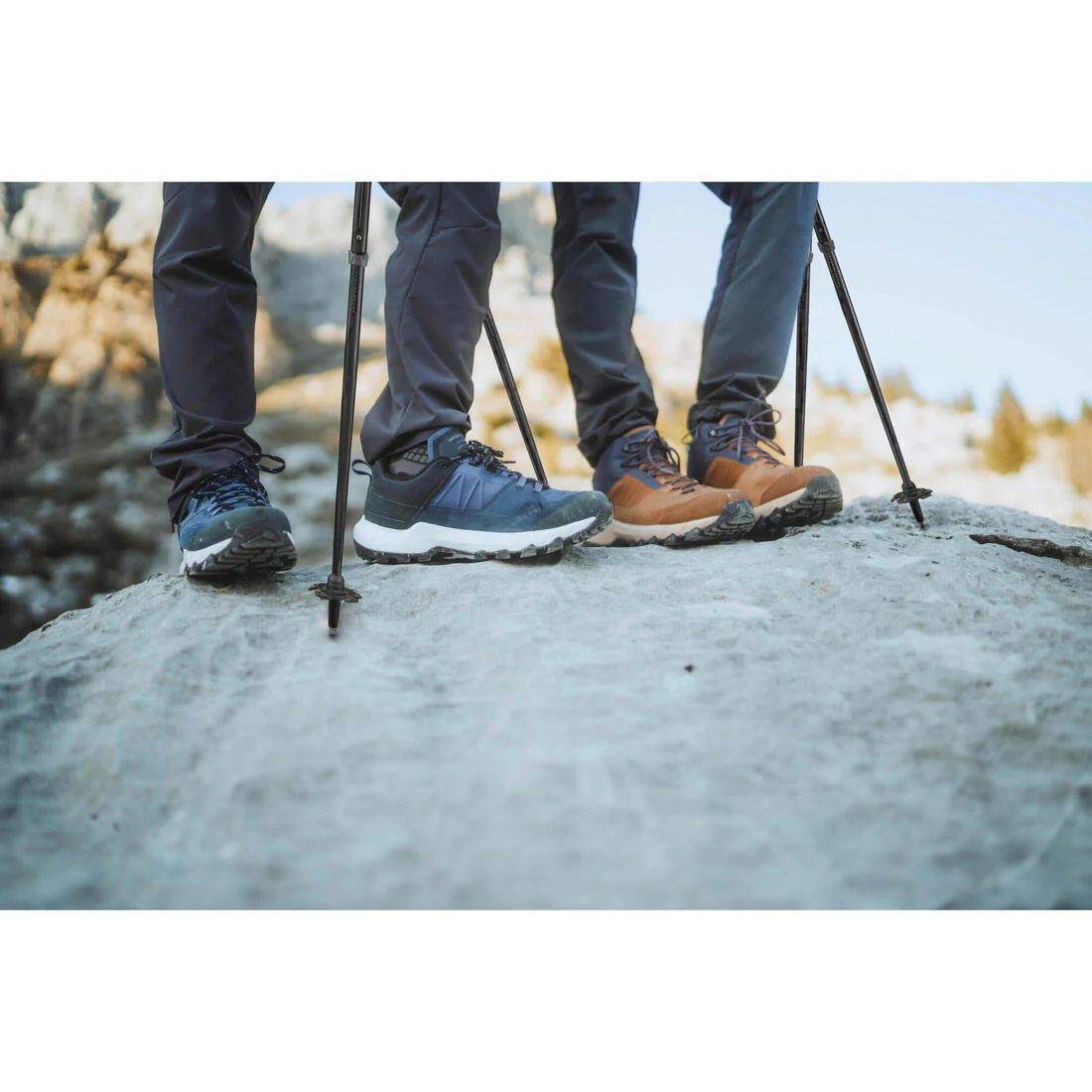 Chaussures de randonnée montagne imperméables, homme MH500 bleues - Image 13