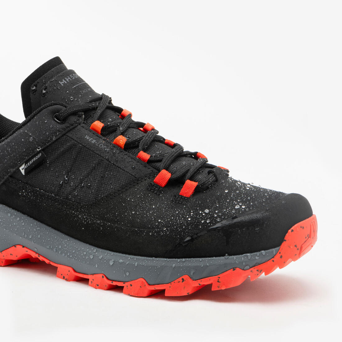 Chaussures de randonnée montagne imperméables, homme MH500 bleues - Image 4