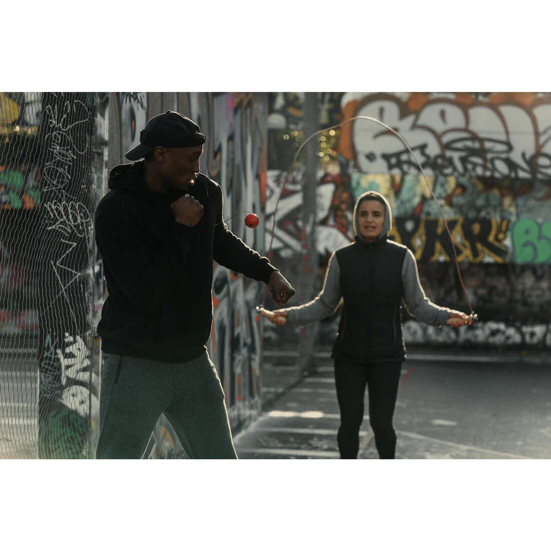 CORDE à SAUTER DE BOXE EN BOIS AVEC POIDS AMOVIBLES - Image 5