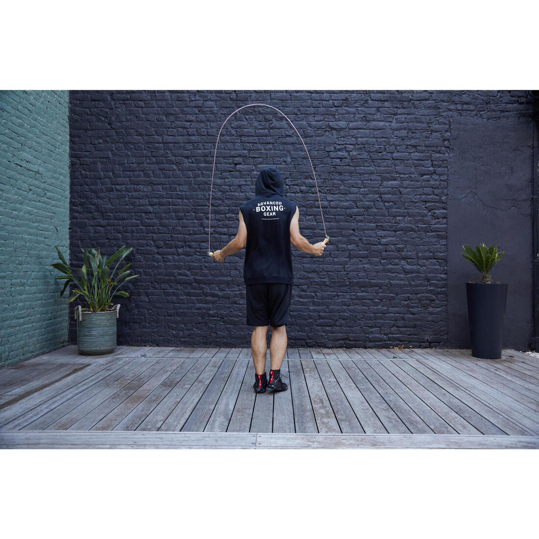 CORDE à SAUTER DE BOXE EN BOIS AVEC POIDS AMOVIBLES - Image 7