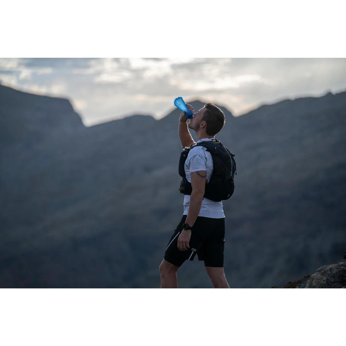 Gourde flasque souple trail running 500 ml bleu - Image 13