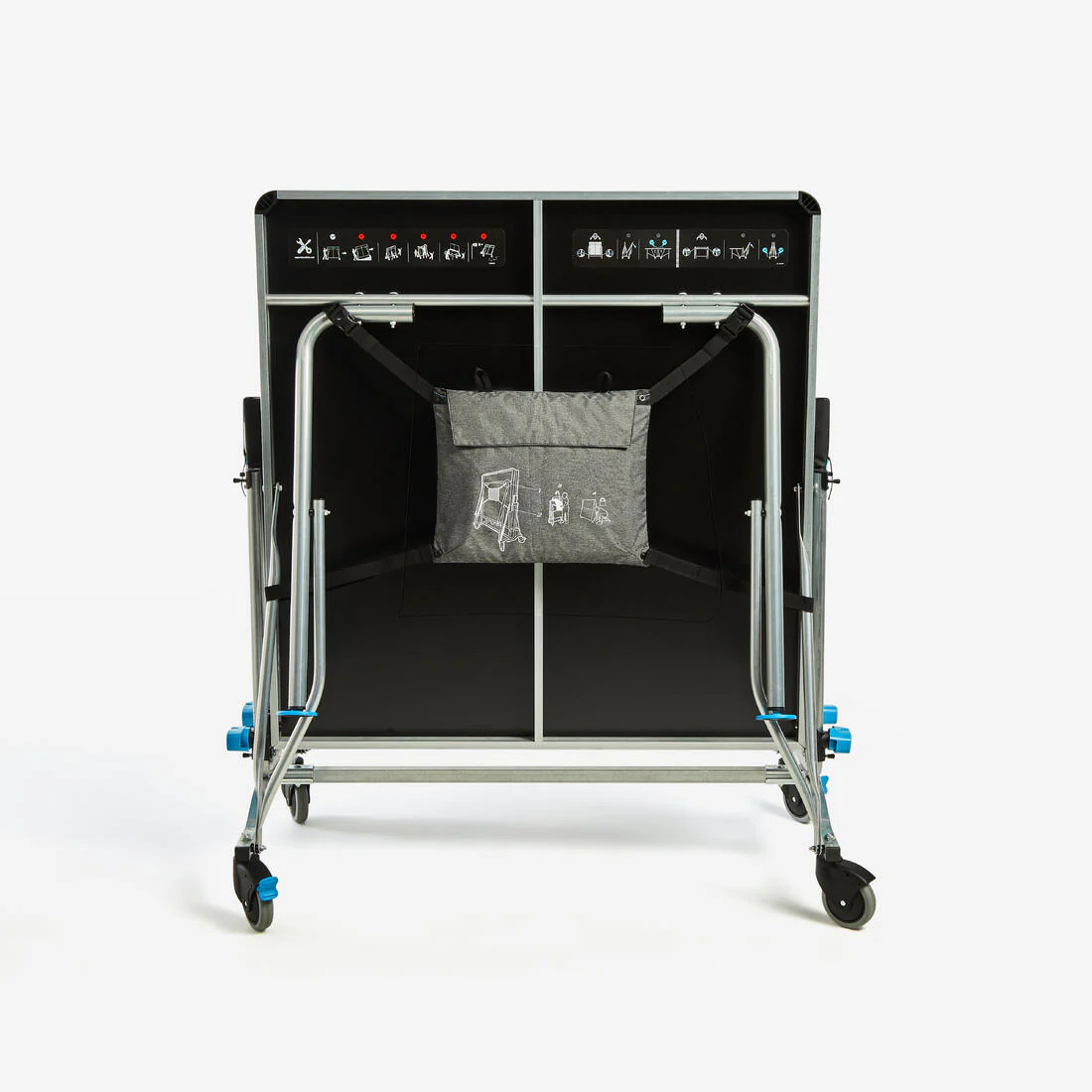 Housse pour table de ping pong de taille medium repliée - PPTC 530 Medium gris - Image 5