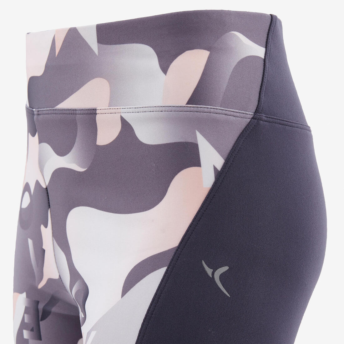 Legging fille synthétique respirant - S500 gris et rose avec imprimé - Image 5