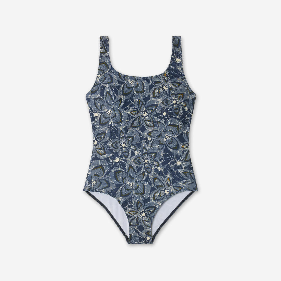 Maillot de bain 1 pièce natation Femme - Heva Joy moti bleu - Image 7