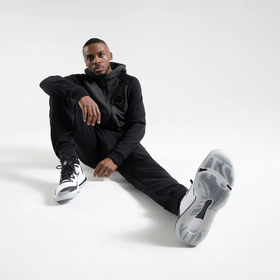 PANTALON BASKETBALL SURVETEMENT HOMME - P500 GRIS - Image 5