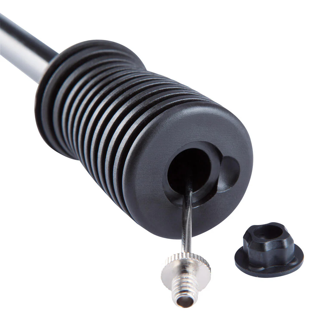 Pompe manomètre double action noire avec flexible - Image 4