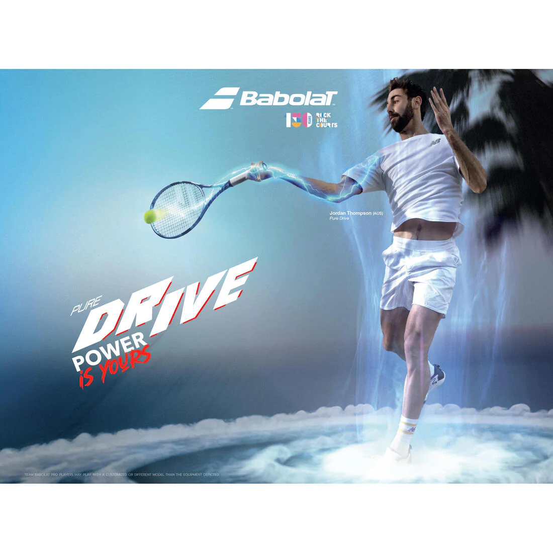 Raquette de tennis adulte - babolat pure drive bleu clair 300g - Image 8