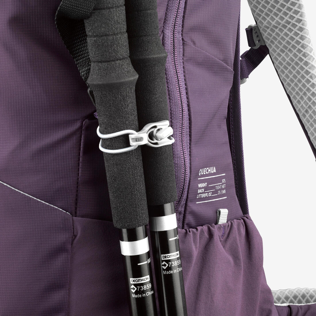 Sac à dos de randonnée ventilé 25L, MH500 khaki - Image 35