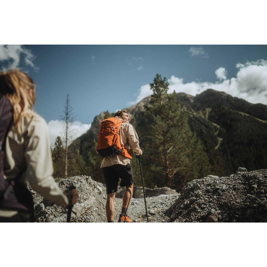 Sac à dos de randonnée ventilé 25L, MH500 khaki - Image 65