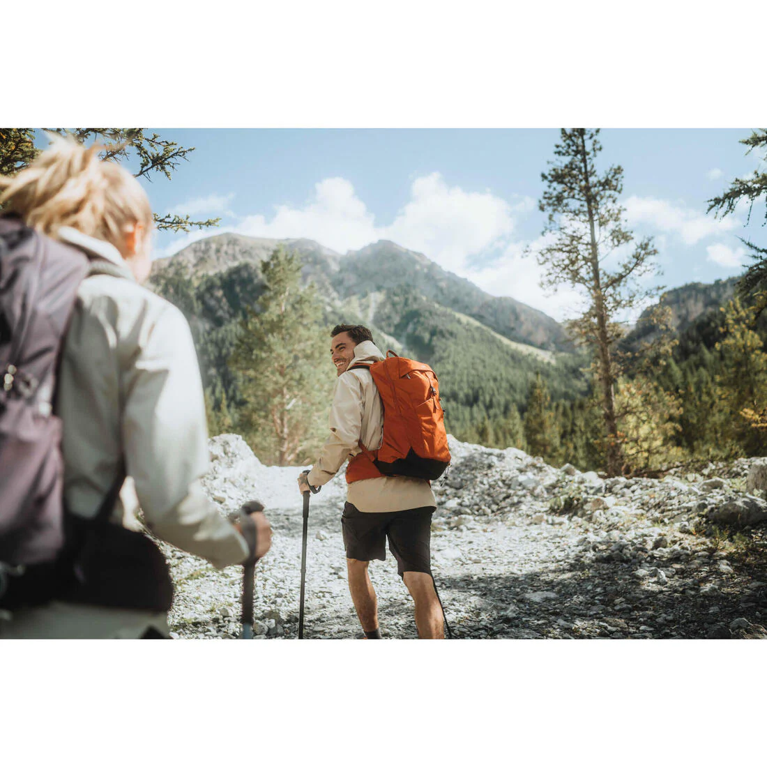 Sac à dos de randonnée ventilé 25L, MH500 khaki - Image 75