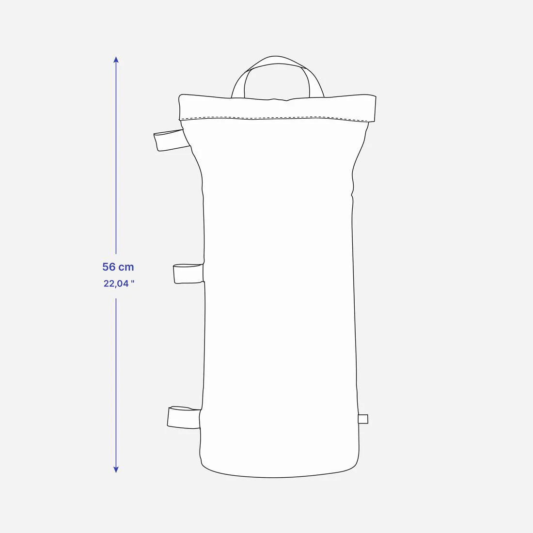 Sac de lestage souple chargeable avec de l'eau ou du sable. - Image 6