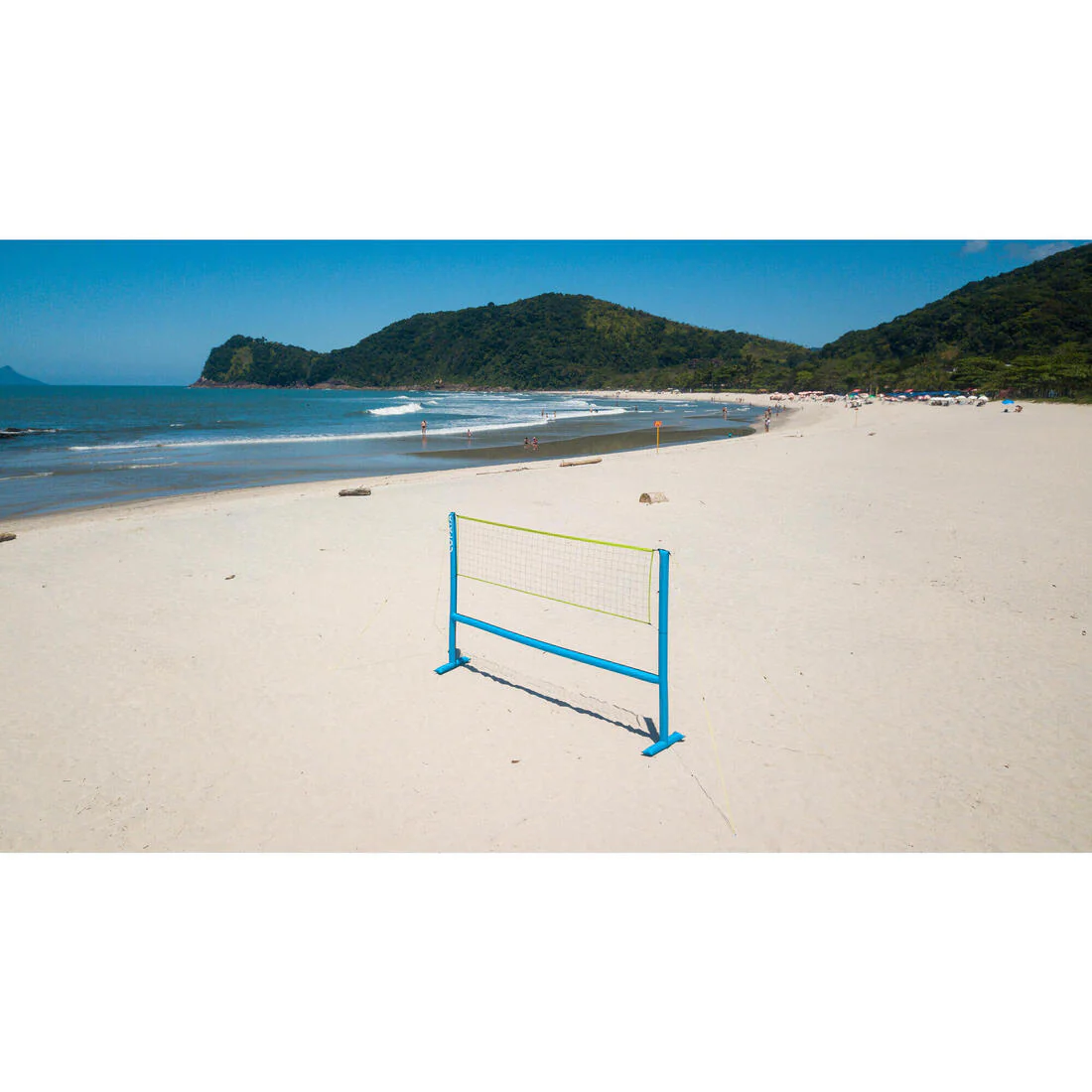 Set (Filet et structure) de Beach volley 500 gonflable bleu - Image 10