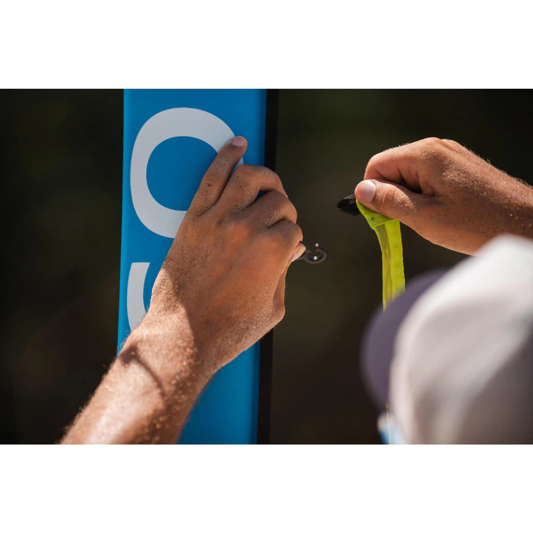 Set (Filet et structure) de Beach volley 500 gonflable bleu - Image 21