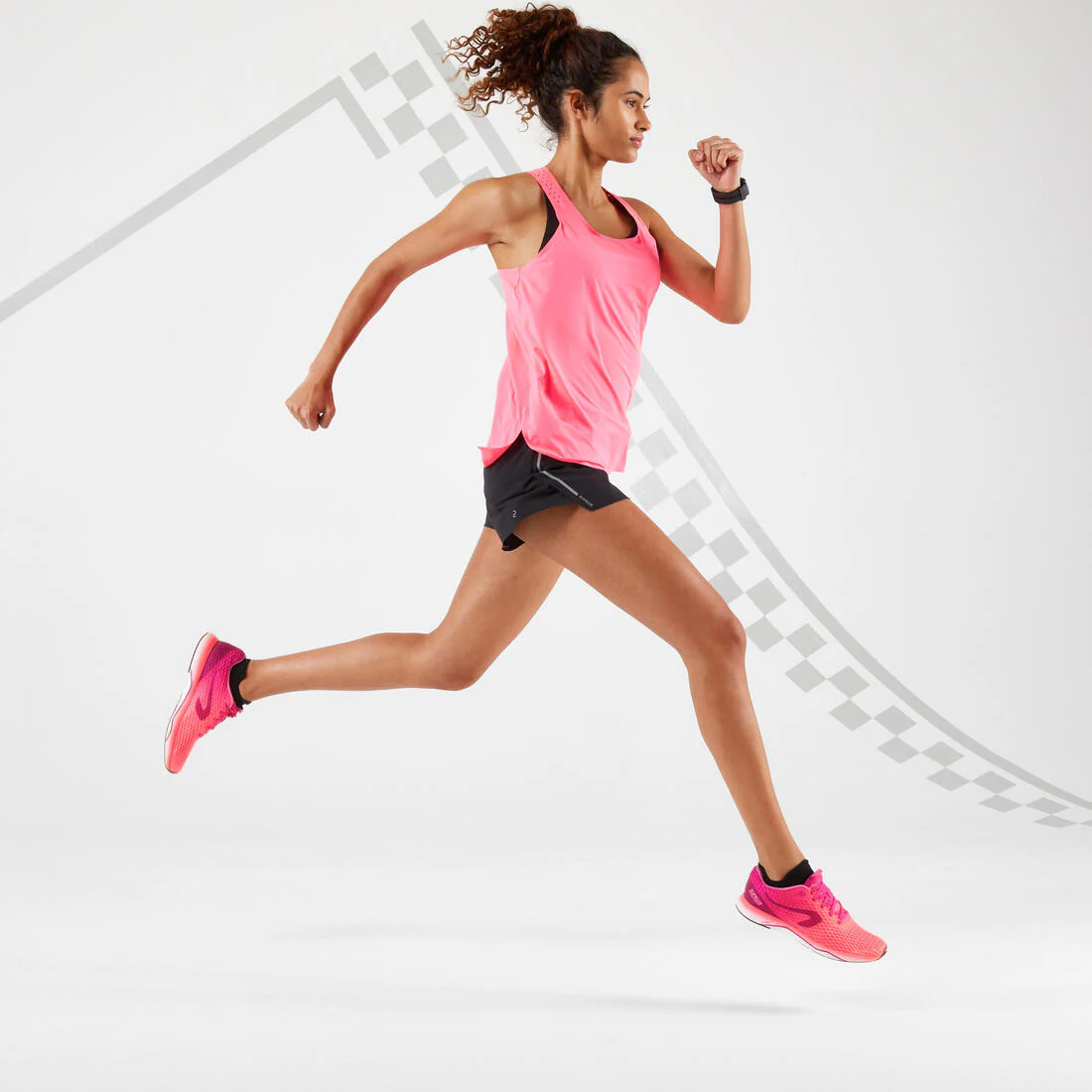 SHORT RUNNING FEMME LÉGER KIPRUN LIGHT NOIR - Image 7