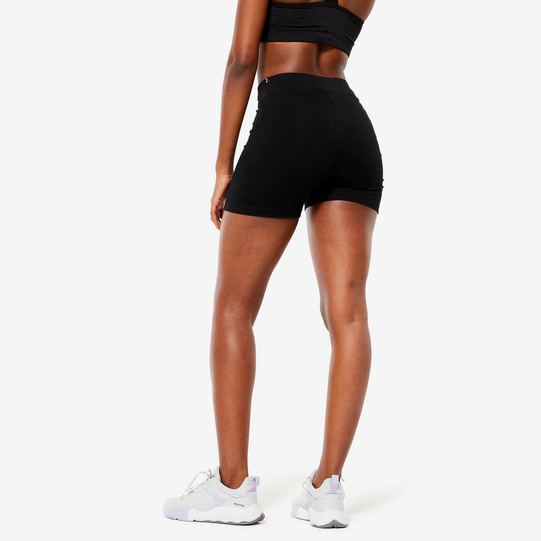 Short slim Fitness Femme - 500 Noir - Image 4