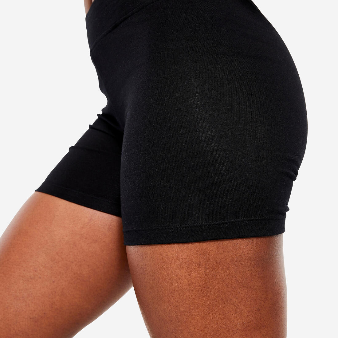 Short slim Fitness Femme - 500 Noir - Image 5