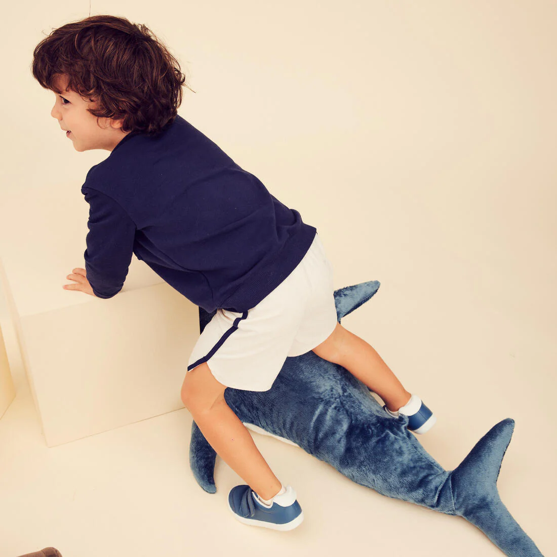 Sweat bébé - basique bleu marine avec motifs - Image 4