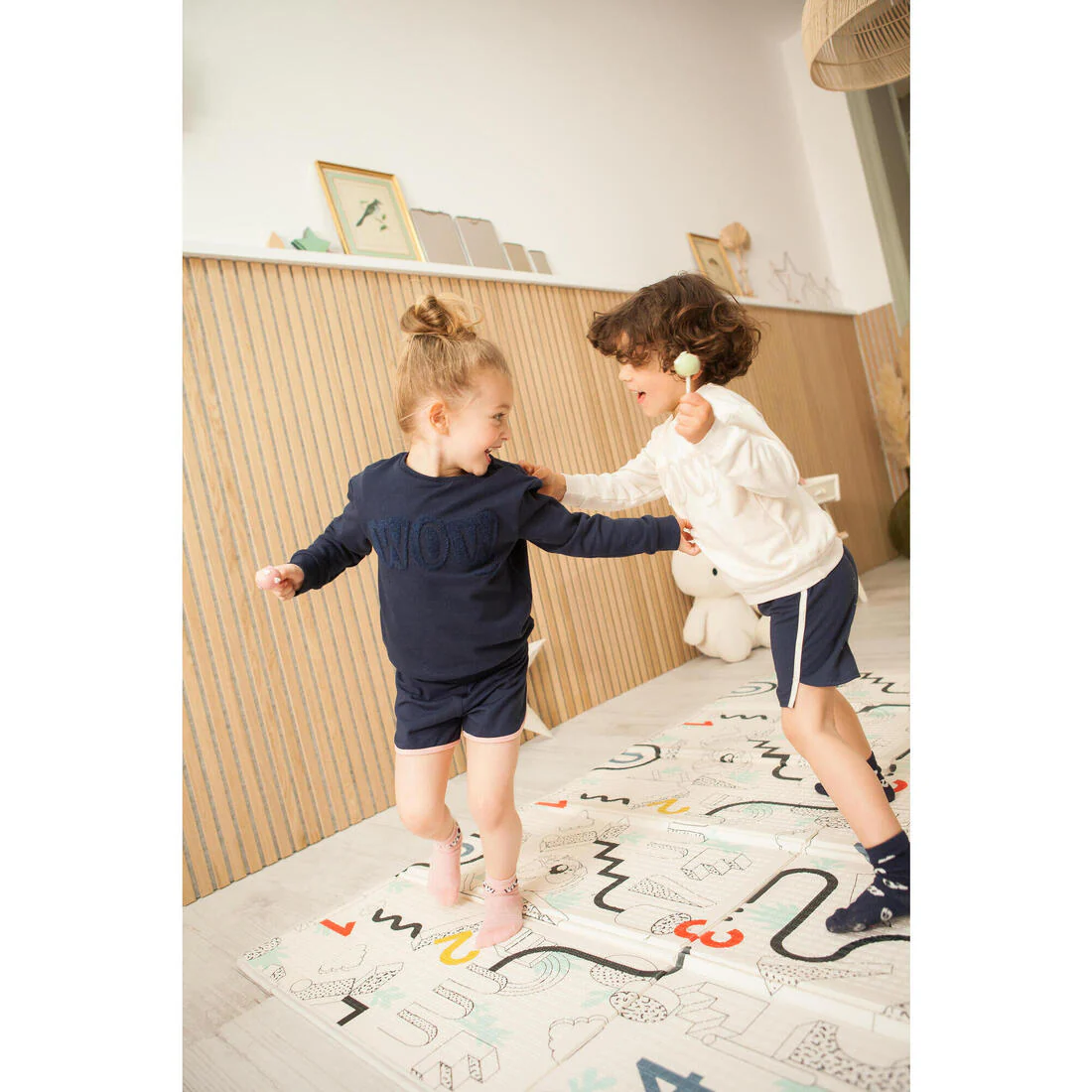 Sweat bébé - basique bleu marine avec motifs - Image 9