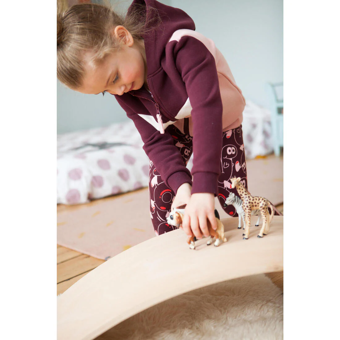 Sweat Zippé bébé Basique, bleu et - Image 9