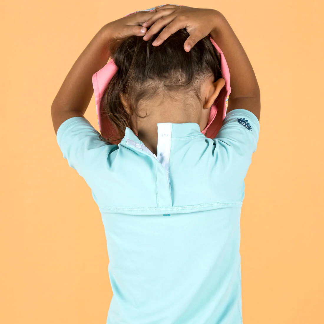 T-shirt anti uv bébé manches courtes corail - Image 11