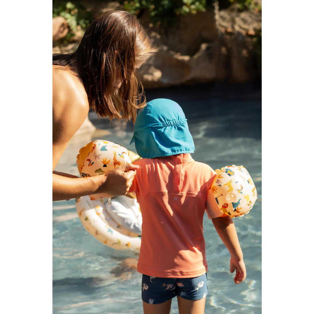 T-shirt anti uv bébé manches courtes corail - Image 19