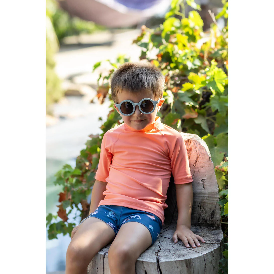 T-shirt anti uv bébé manches courtes corail - Image 30