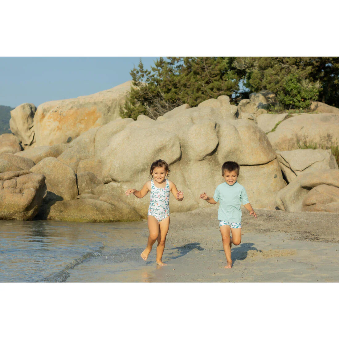 T-shirt anti uv bébé manches courtes corail - Image 35