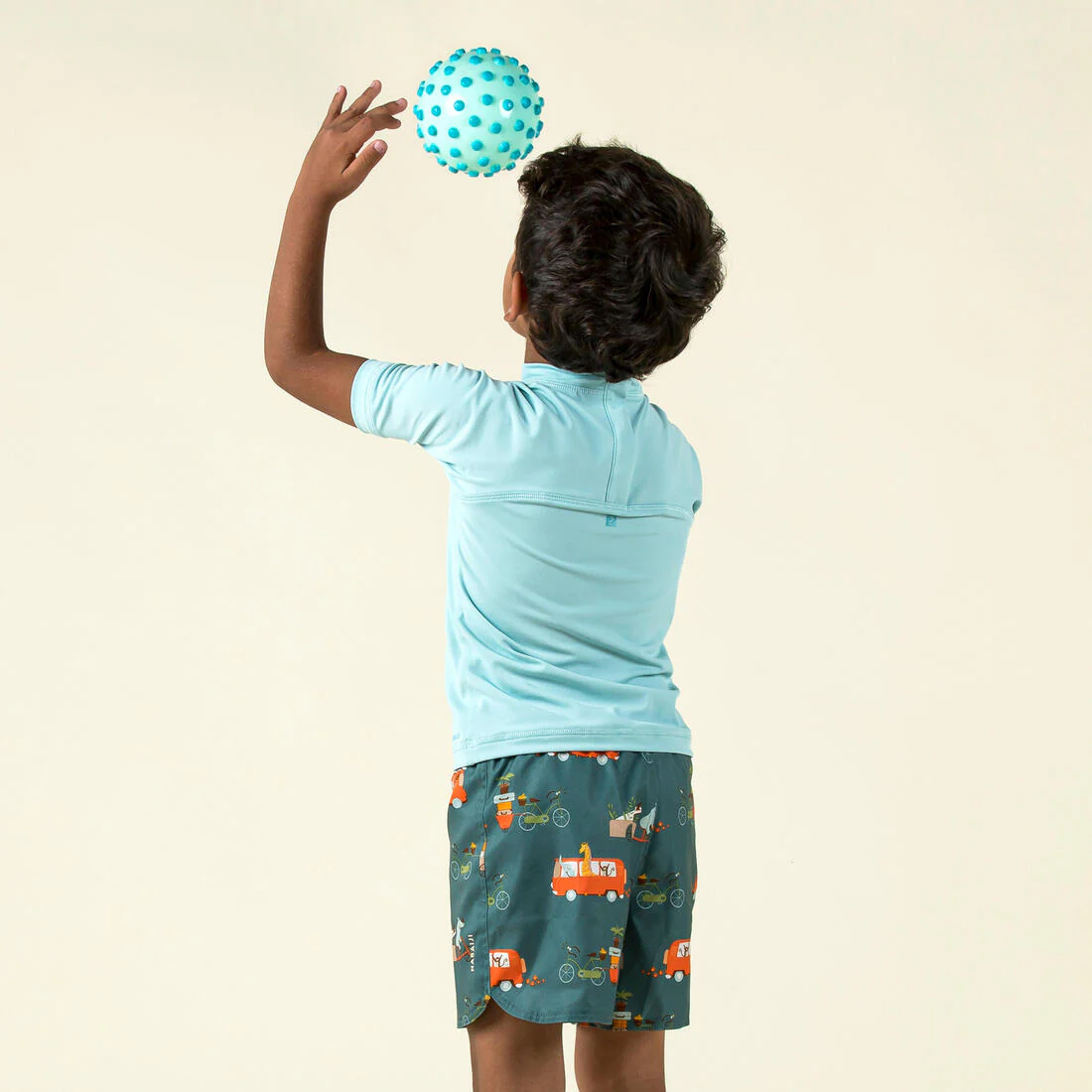 T-shirt anti uv bébé manches courtes corail - Image 7