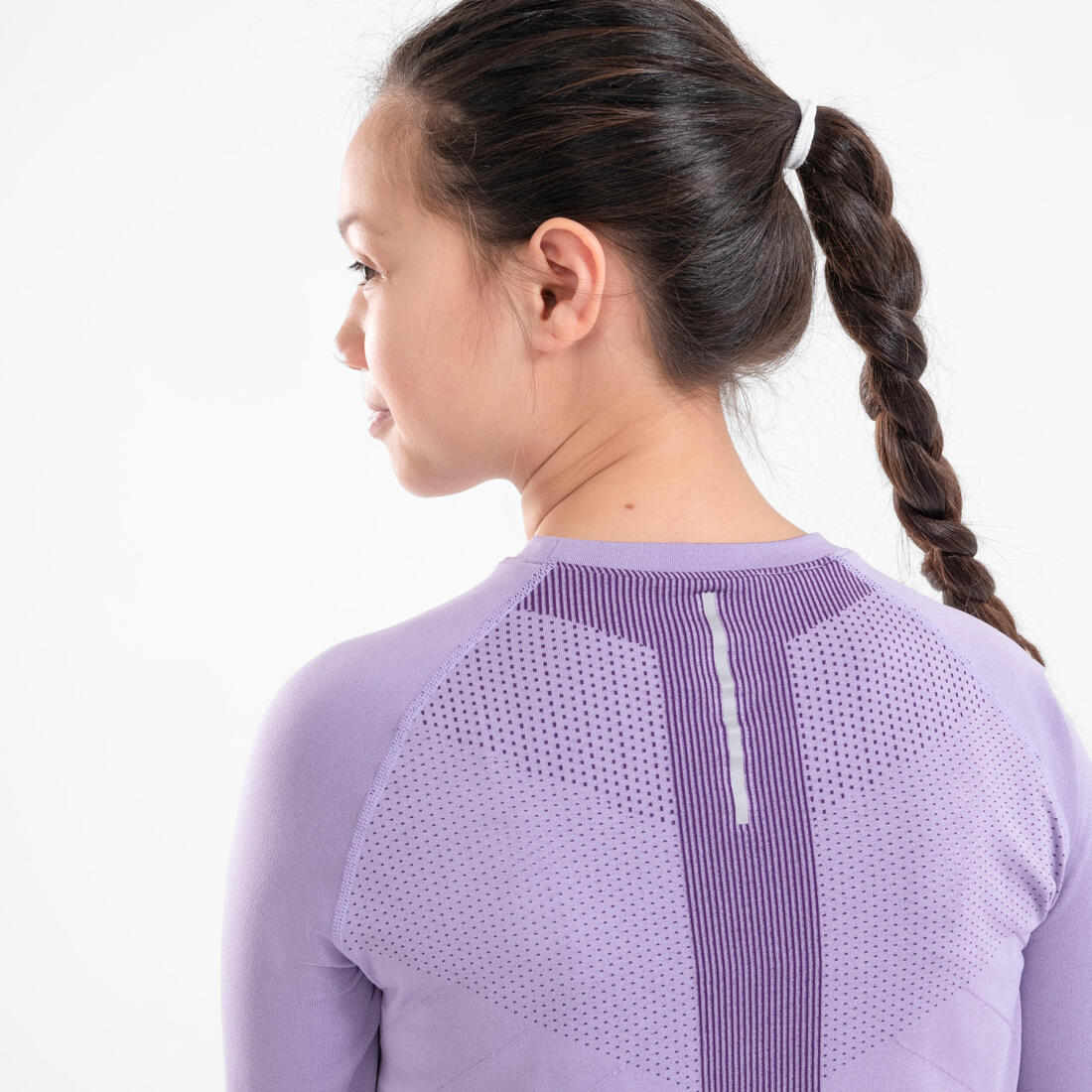 T-shirt manches longues de running Enfant,  KIPRUN SKINCARE marine - Image 6