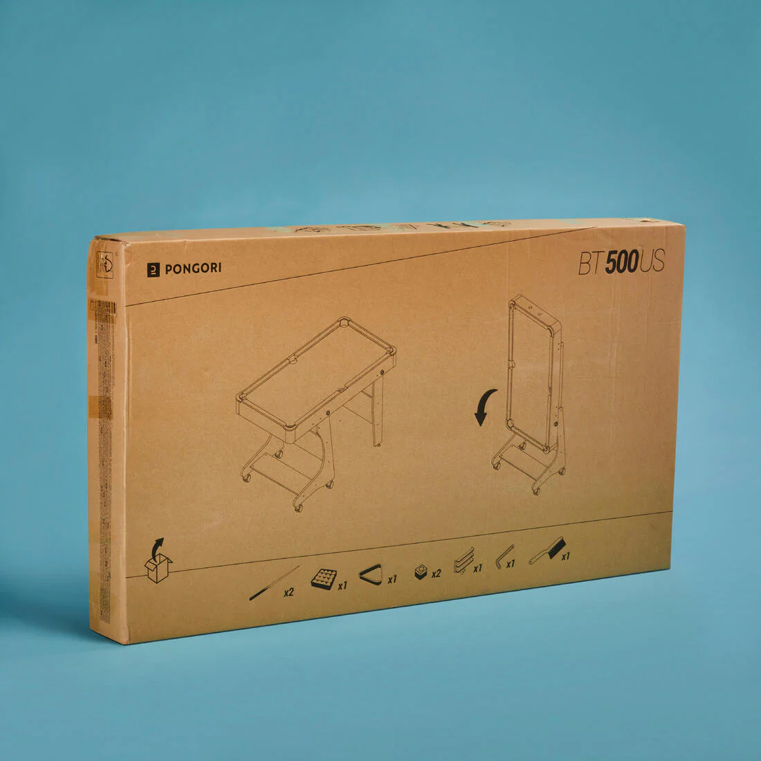 Table de billard pliable américain - BT 500 US tapis gris - Image 15