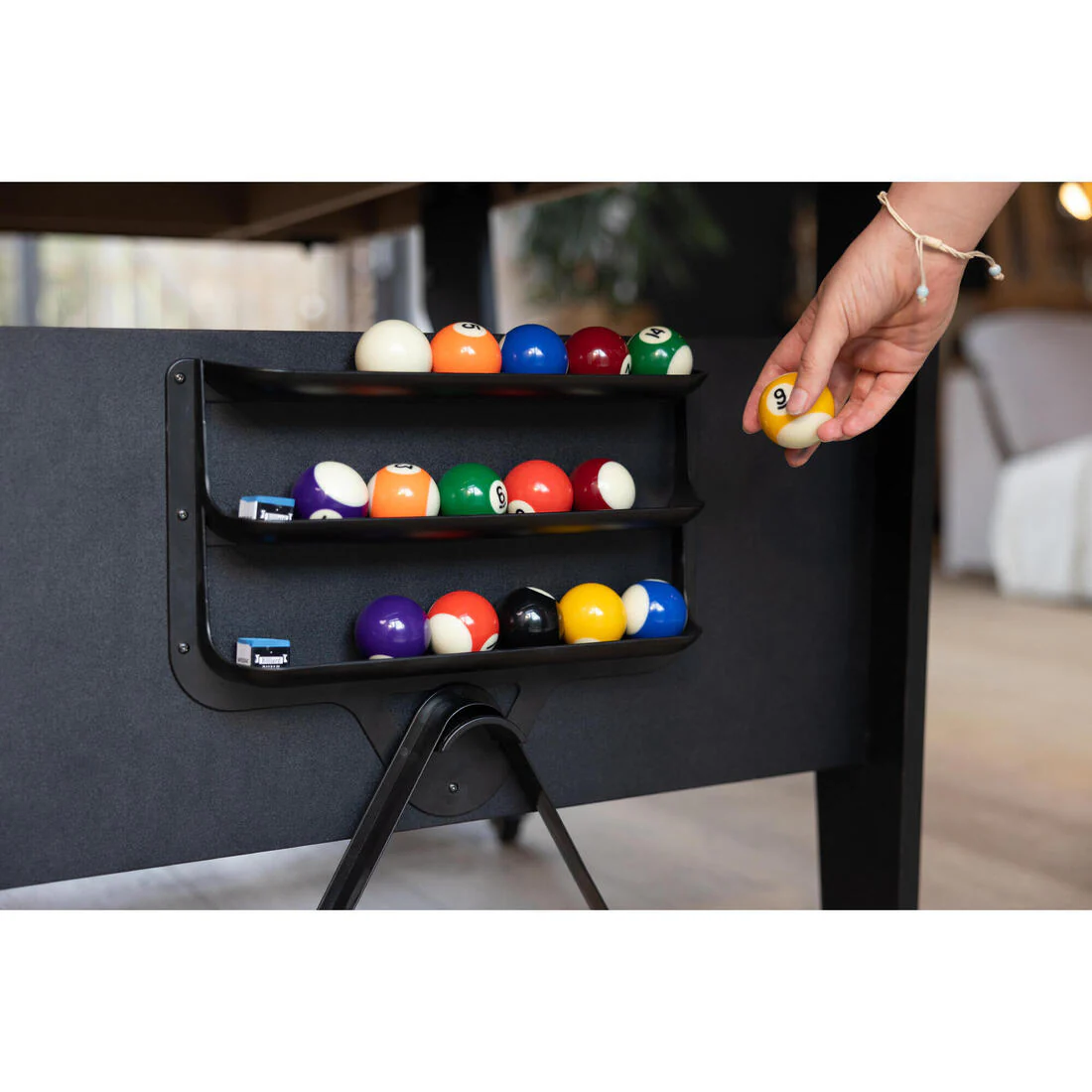 Table de billard pliable américain - BT 500 US tapis gris - Image 19