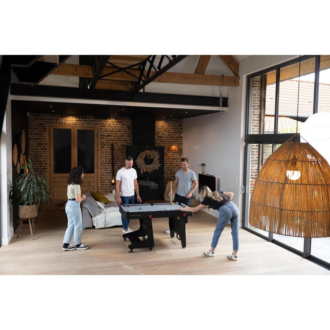 Table de billard pliable américain - BT 500 US tapis gris - Image 22