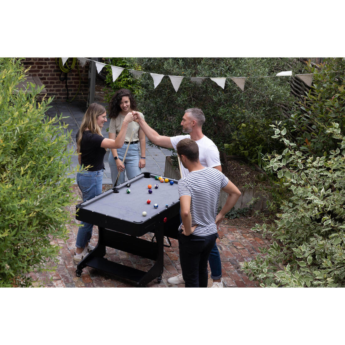 Table de billard pliable américain - BT 500 US tapis gris - Image 26