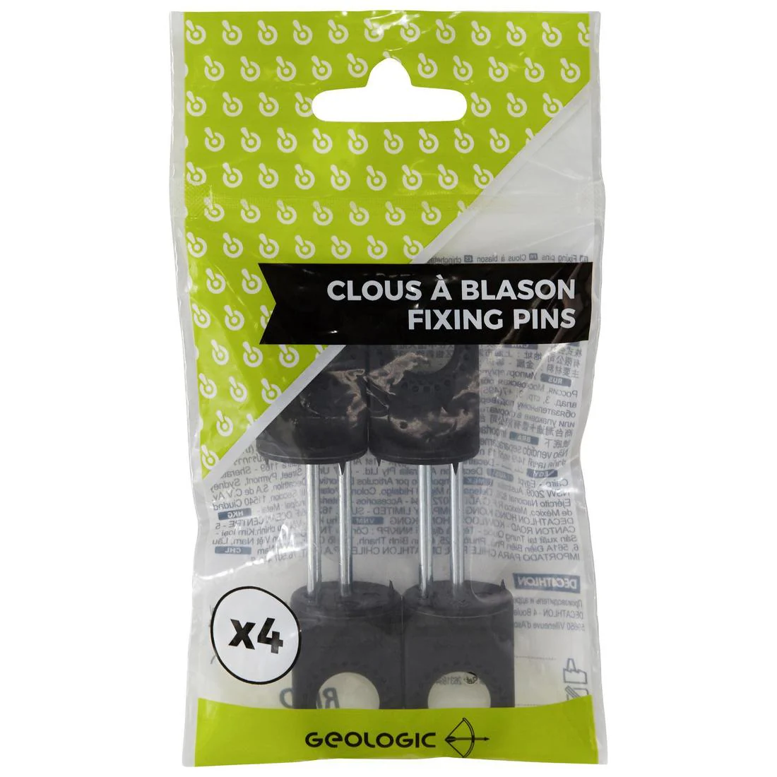 TIR A L'ARC CLOU BLASON x4 - Image 3