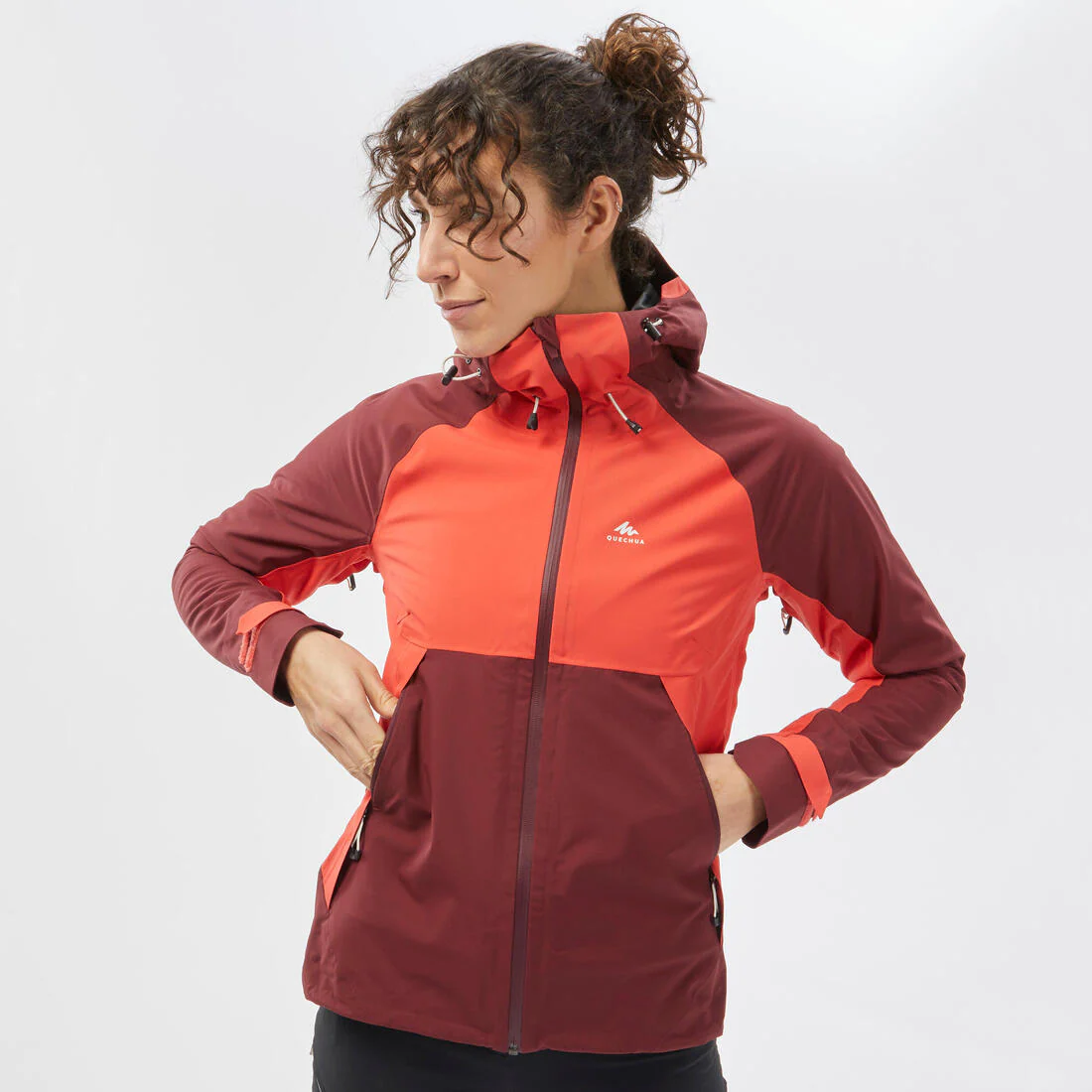 Veste de randonnée montagne imperméable femme, MH500 - Image 38