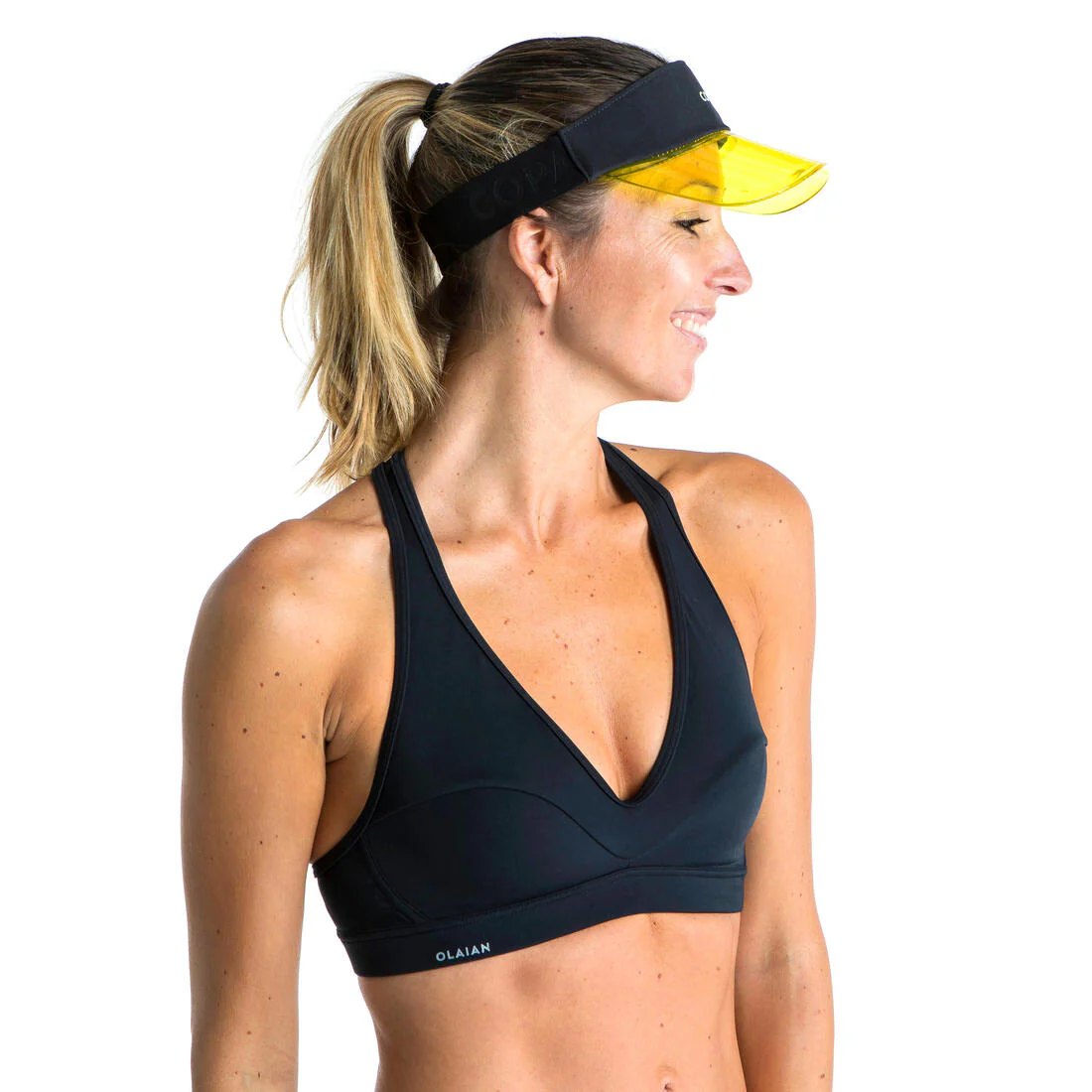 Visière de Beach élastique adulte Noire et Verte - Image 7